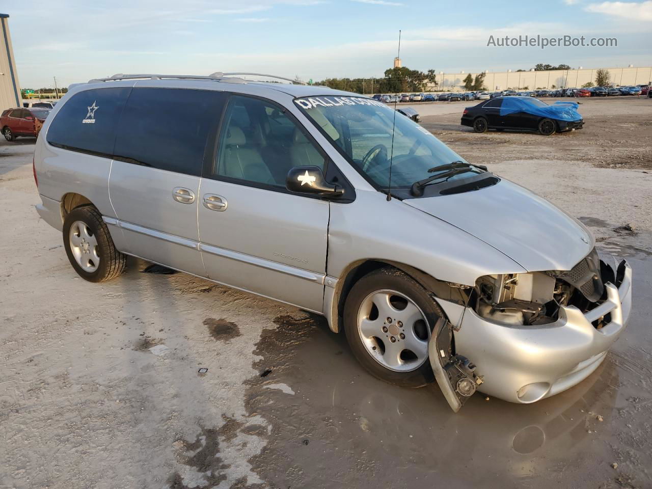 2000 Dodge Grand Caravan Es Silver vin: 1B4GP74L4YB689867