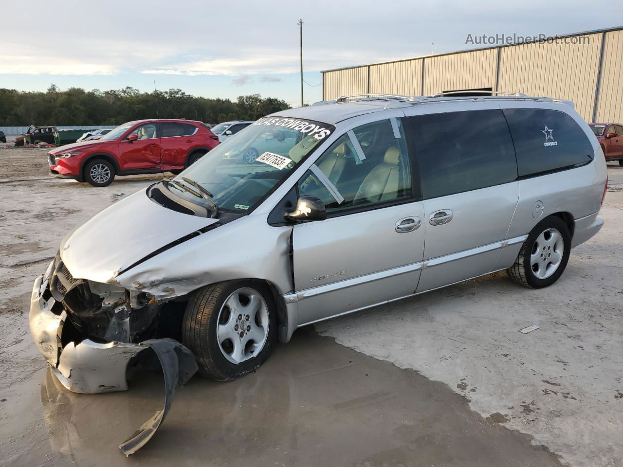 2000 Dodge Grand Caravan Es Silver vin: 1B4GP74L4YB689867