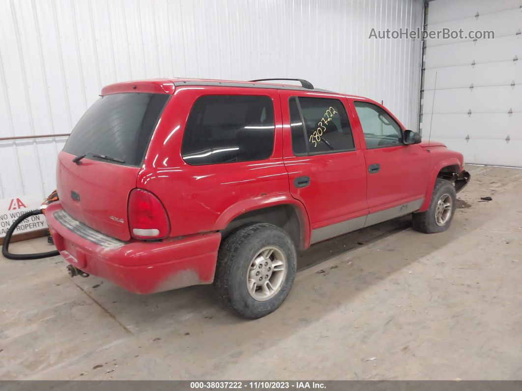 1998 Dodge Durango Slt Red vin: 1B4HS28Y0WF187617