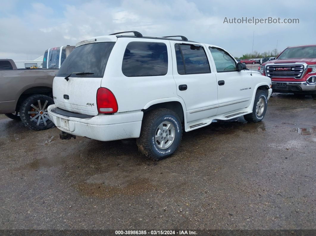 1998 Dodge Durango Slt White vin: 1B4HS28Y0WF227971