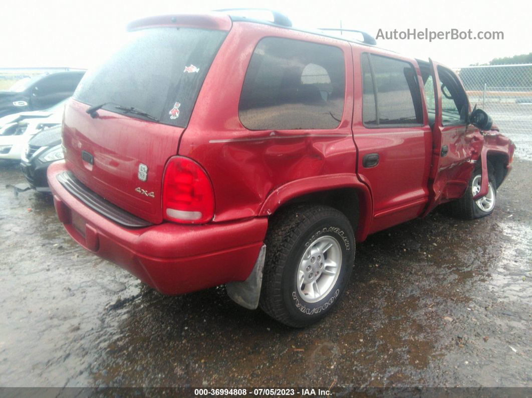 1998 Dodge Durango   Red vin: 1B4HS28Y1WF199596