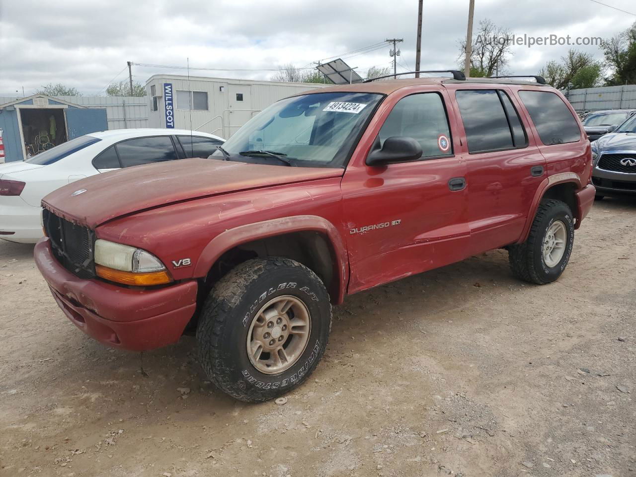 1998 Dodge Durango  Красный vin: 1B4HS28Y2WF101322