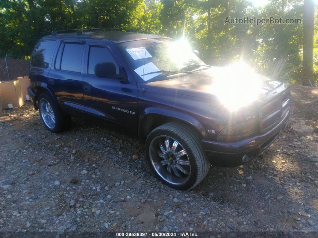 1998 Dodge Durango Slt Dark Blue vin: 1B4HS28Y2WF167319