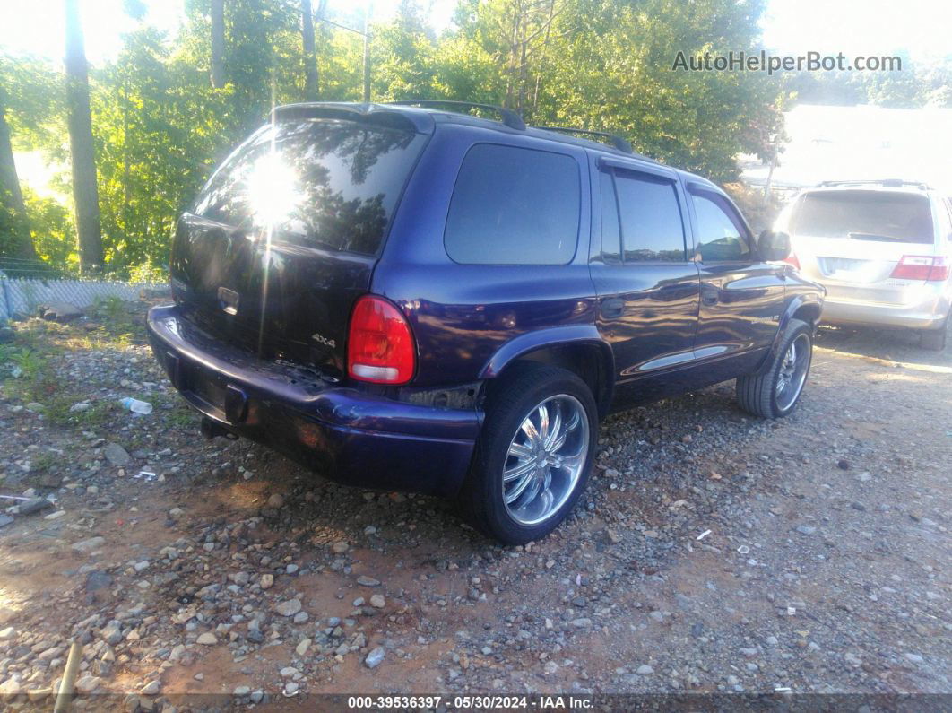 1998 Dodge Durango Slt Dark Blue vin: 1B4HS28Y2WF167319