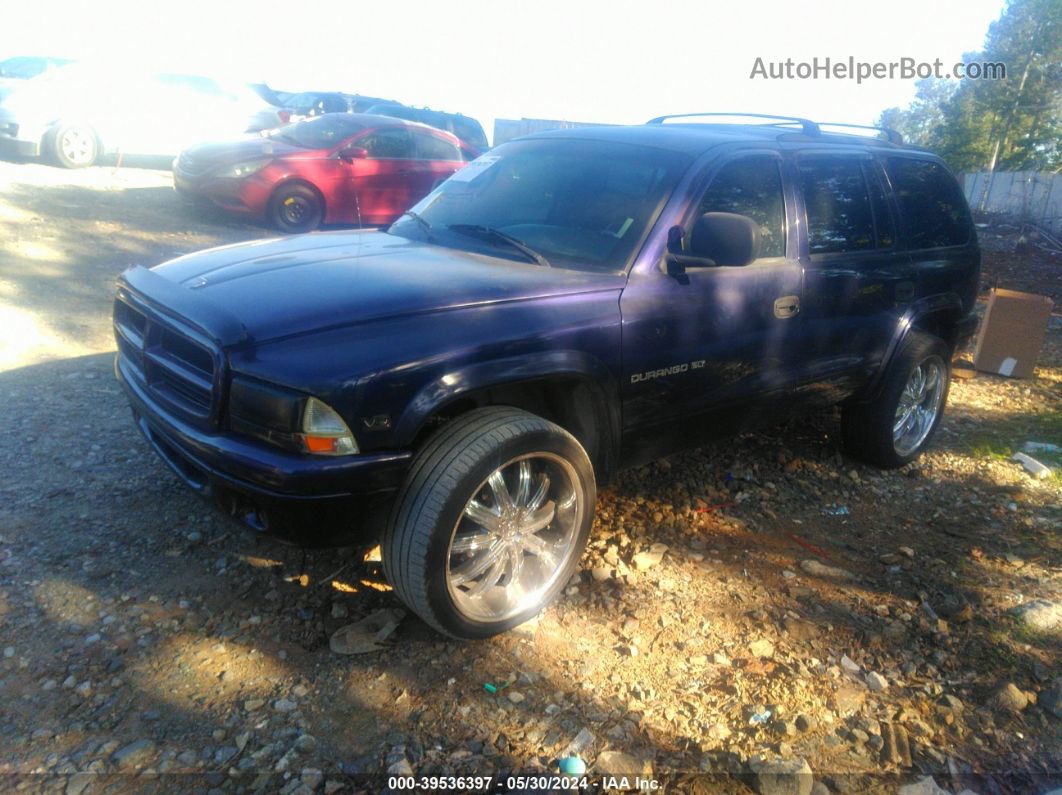 1998 Dodge Durango Slt Dark Blue vin: 1B4HS28Y2WF167319