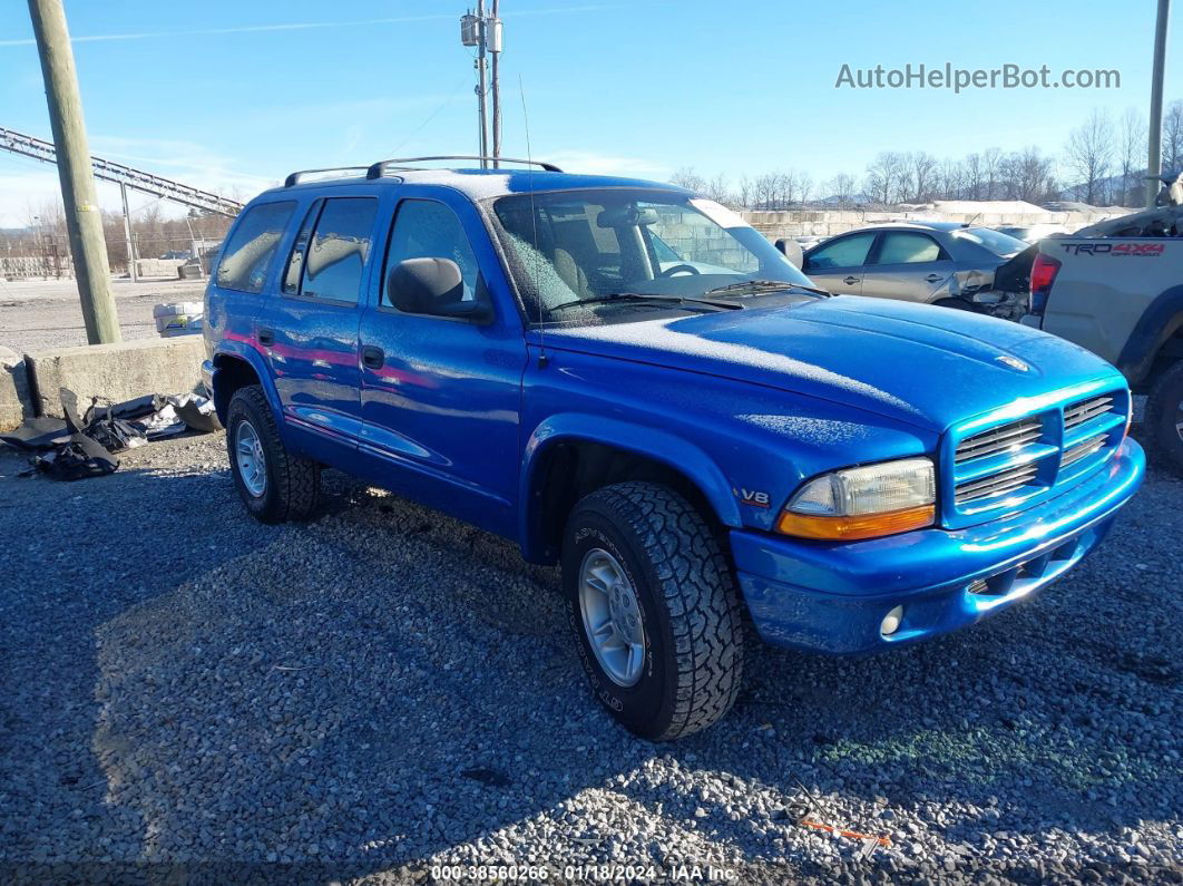 1998 Dodge Durango Slt Blue vin: 1B4HS28Y2WF217538