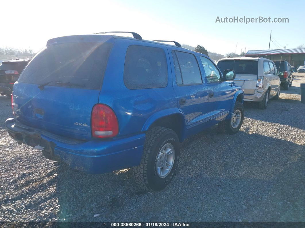 1998 Dodge Durango Slt Синий vin: 1B4HS28Y2WF217538