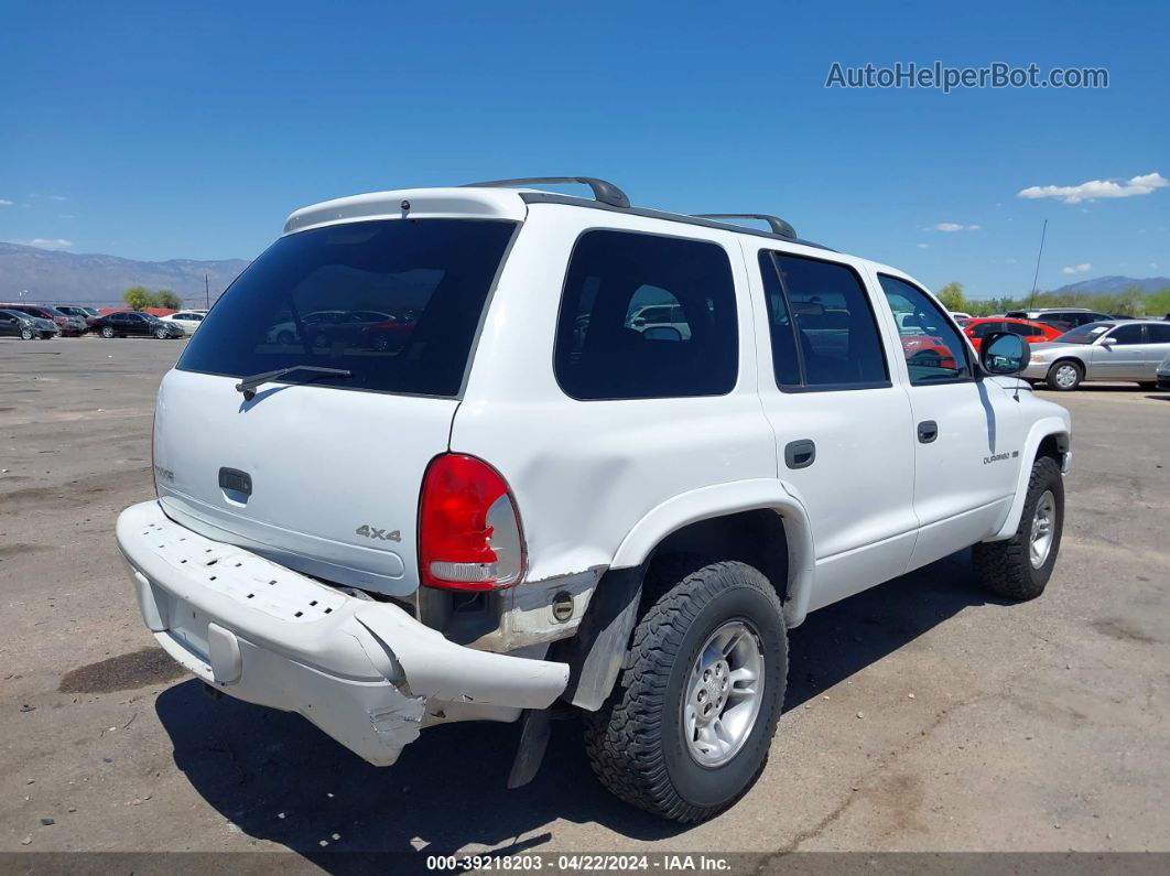 1998 Dodge Durango Slt White vin: 1B4HS28Y3WF208265