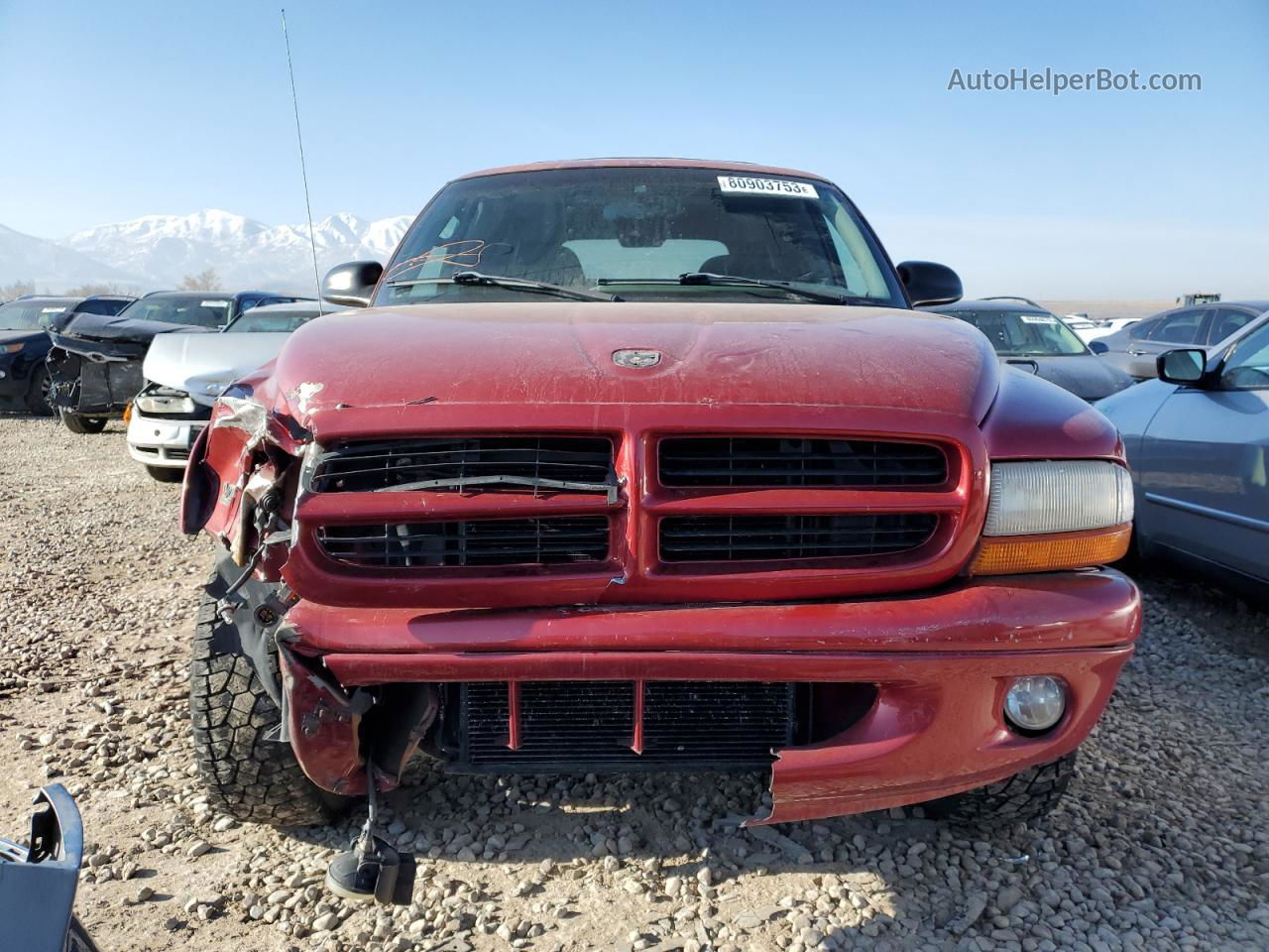 1998 Dodge Durango  Burgundy vin: 1B4HS28Y4WF104075