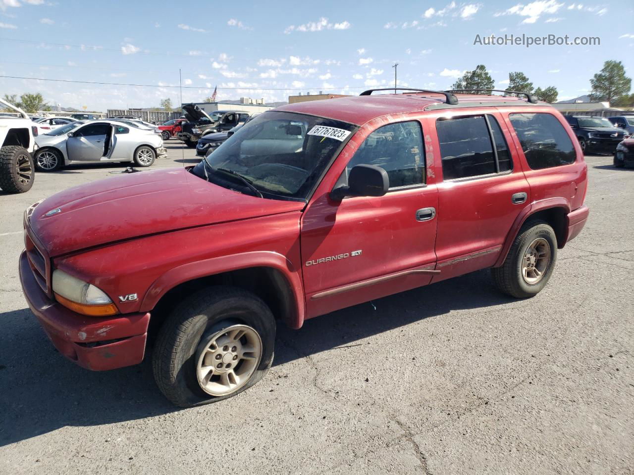 1998 Dodge Durango  Red vin: 1B4HS28Y4WF162722