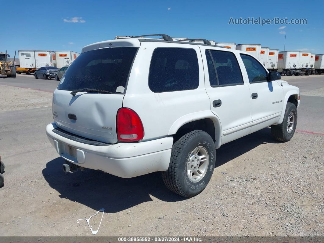 1998 Dodge Durango Slt White vin: 1B4HS28Y9WF134298