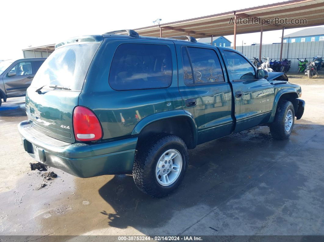 1998 Dodge Durango Slt Green vin: 1B4HS28Y9WF179581