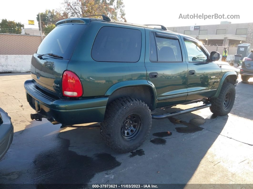 1998 Dodge Durango Slt Green vin: 1B4HS28YXWF136058