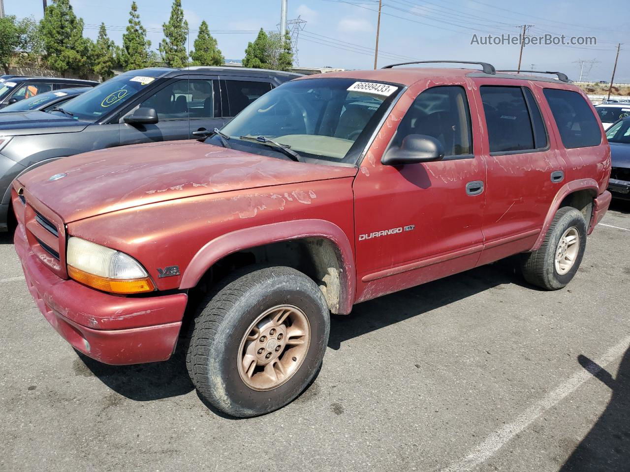 1998 Dodge Durango  Красный vin: 1B4HS28Z8WF221571