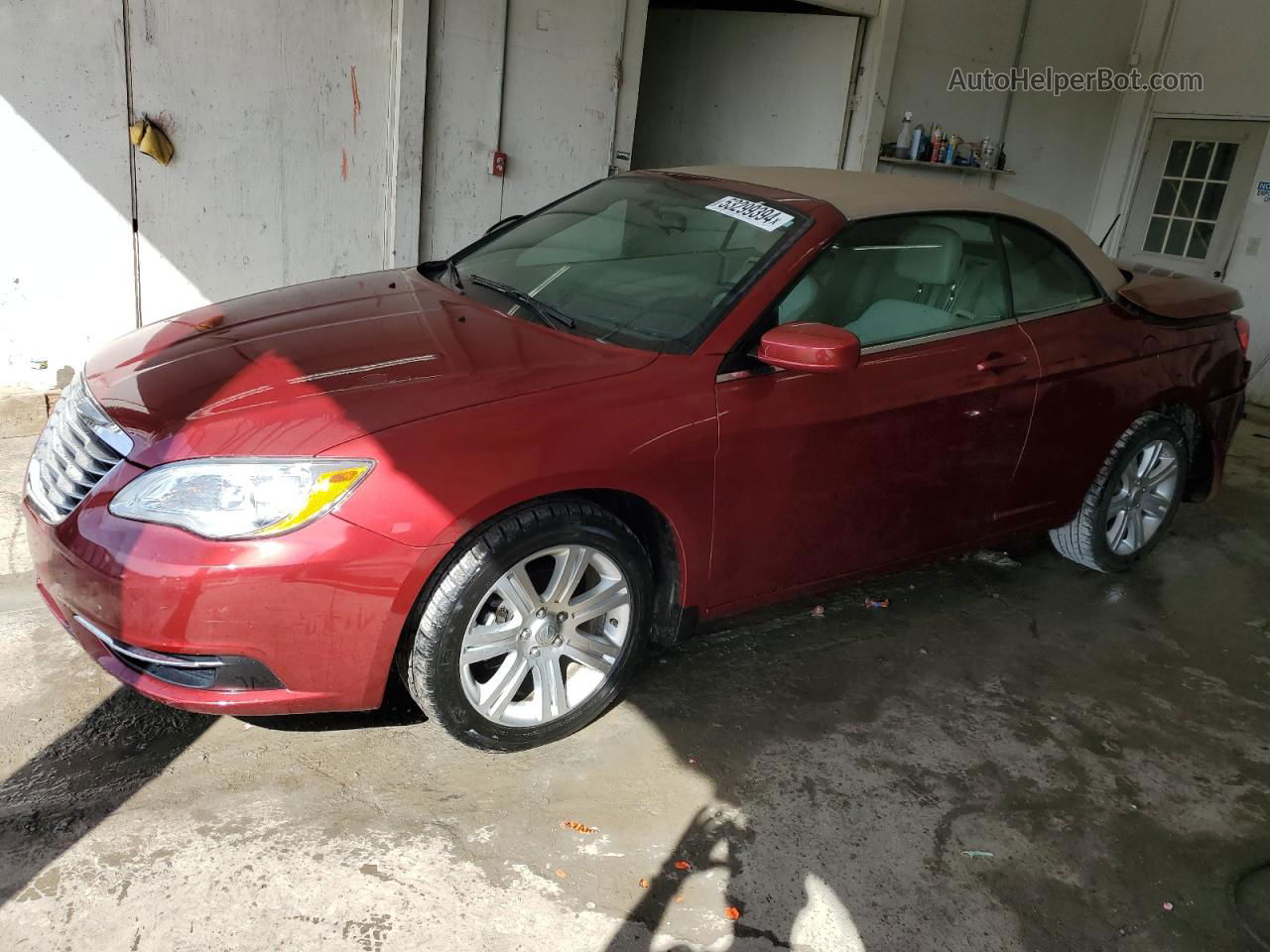 2014 Chrysler 200 Touring Maroon vin: 1C3BCBEB1EN117493