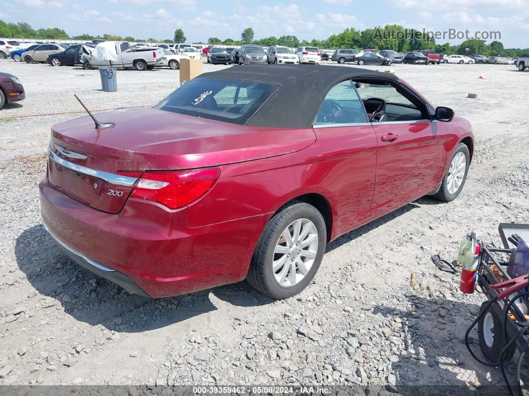 2014 Chrysler 200 Touring Red vin: 1C3BCBEG4EN151973