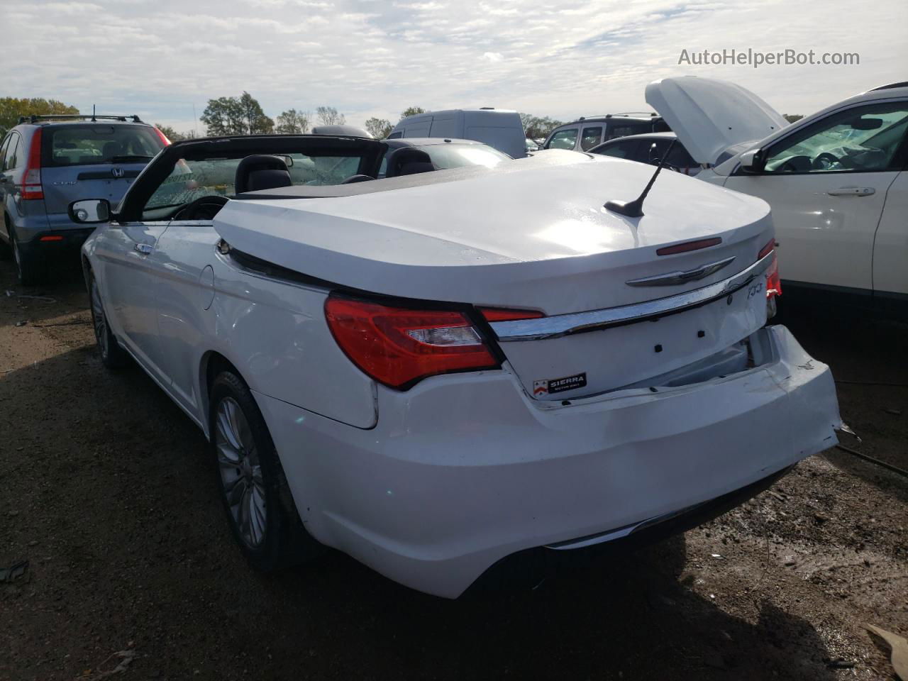 2014 Chrysler 200 Limited White vin: 1C3BCBFG5EN153584