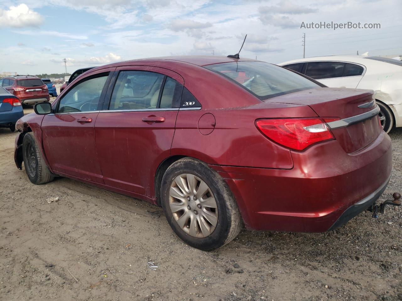 2014 Chrysler 200 Lx Красный vin: 1C3CCBAB0EN121853