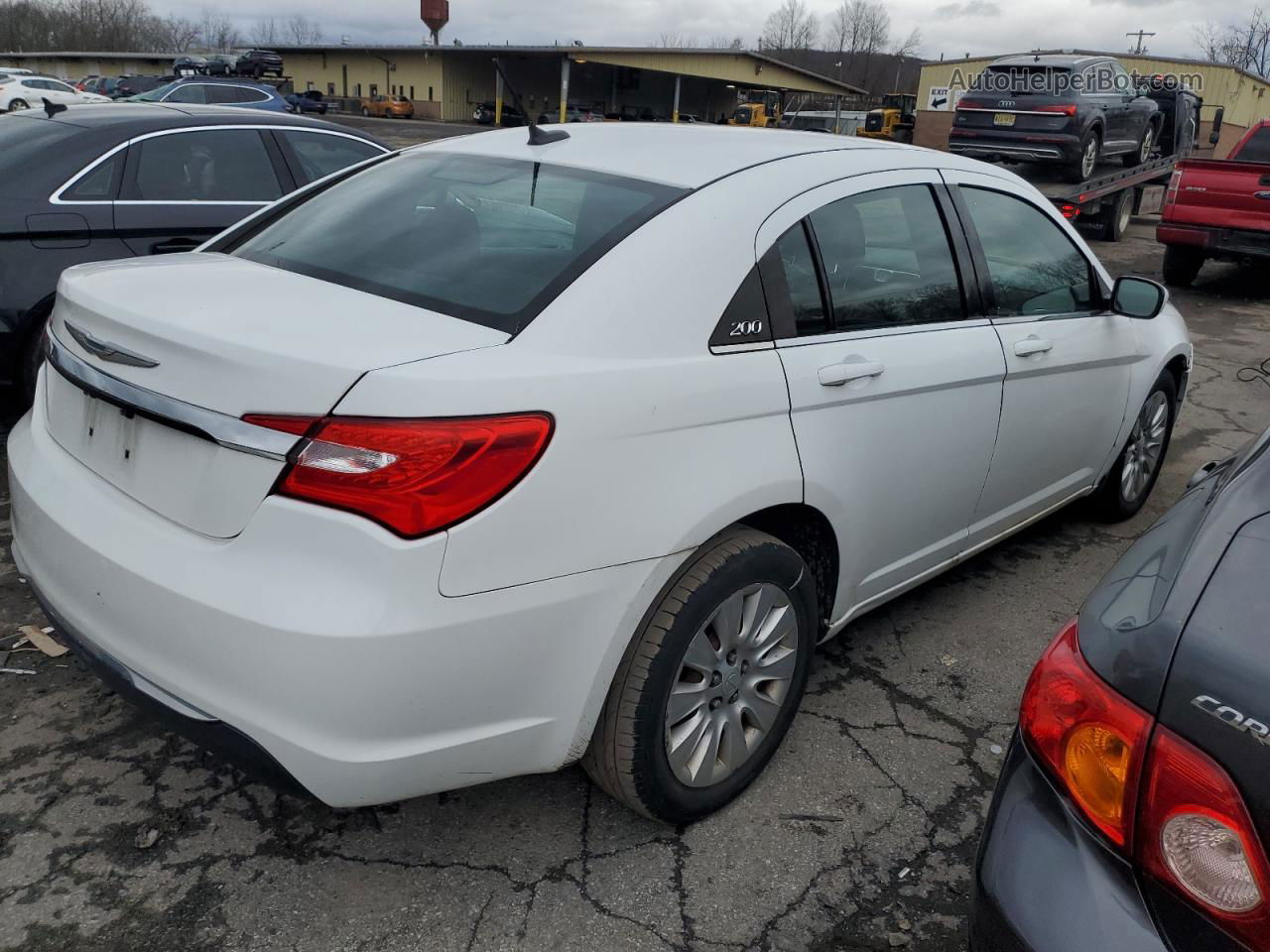 2014 Chrysler 200 Lx Белый vin: 1C3CCBAB0EN195306