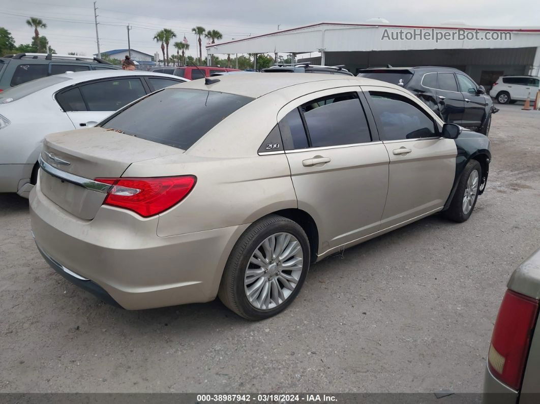 2014 Chrysler 200 Lx Beige vin: 1C3CCBAB0EN206367