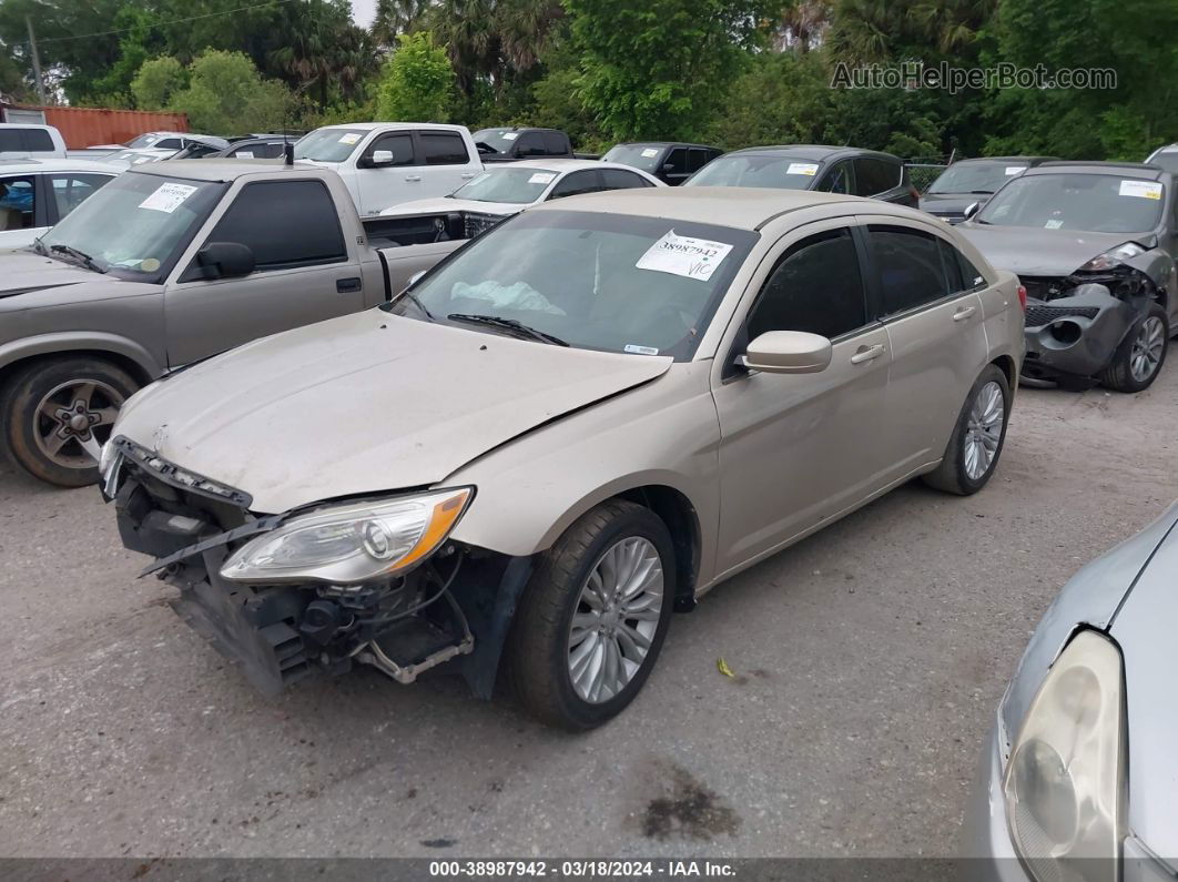 2014 Chrysler 200 Lx Beige vin: 1C3CCBAB0EN206367