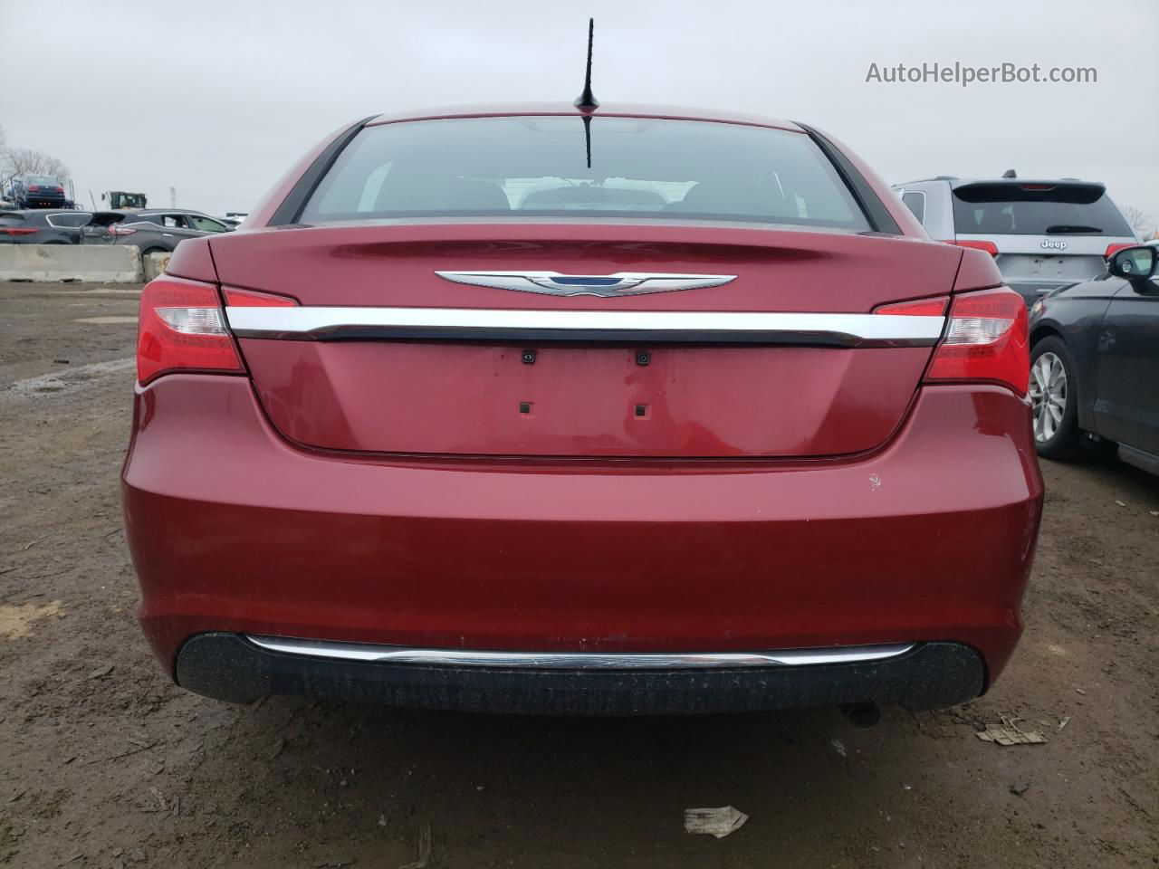 2014 Chrysler 200 Lx Red vin: 1C3CCBAB0EN206918