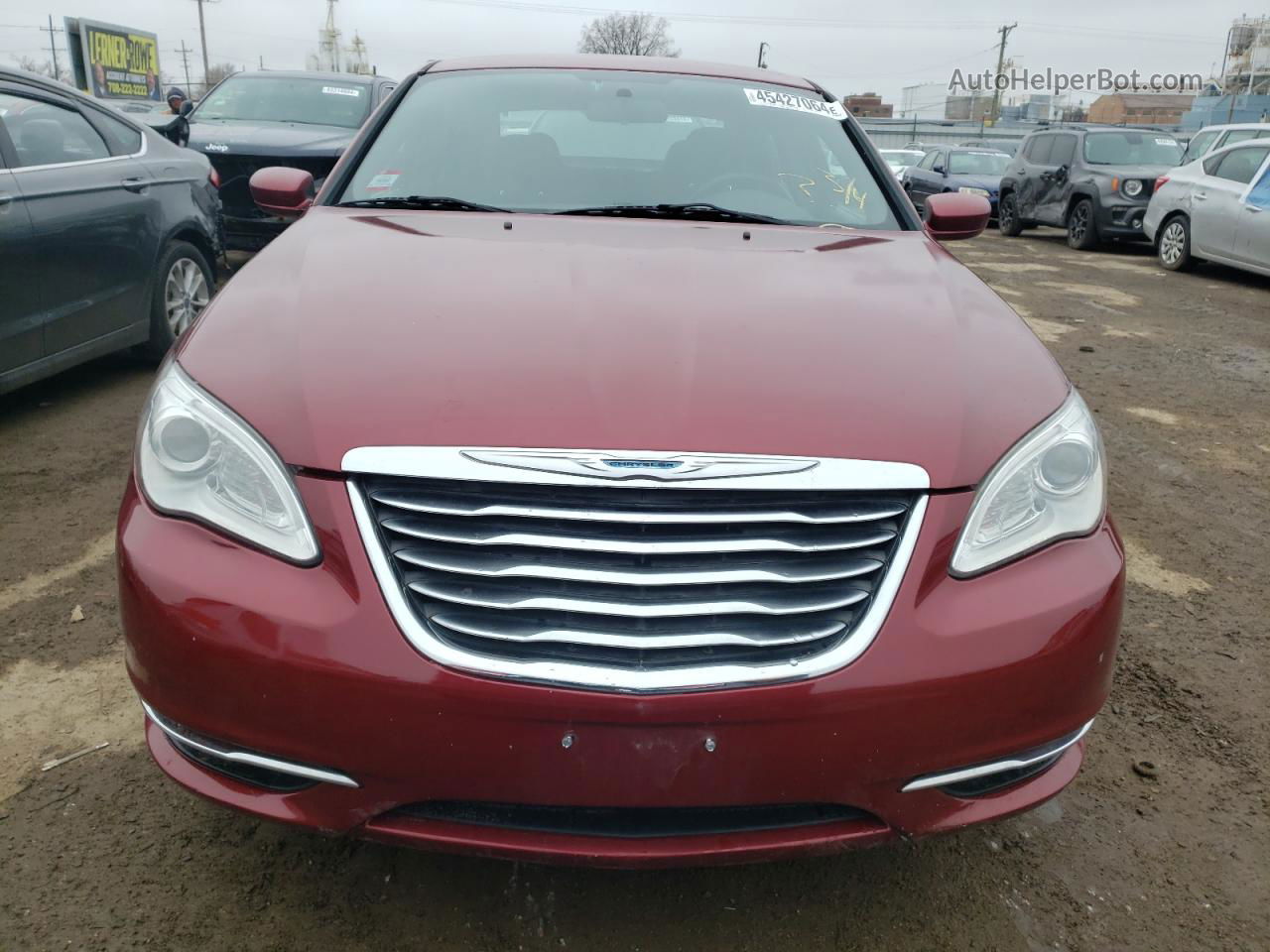 2014 Chrysler 200 Lx Red vin: 1C3CCBAB0EN206918