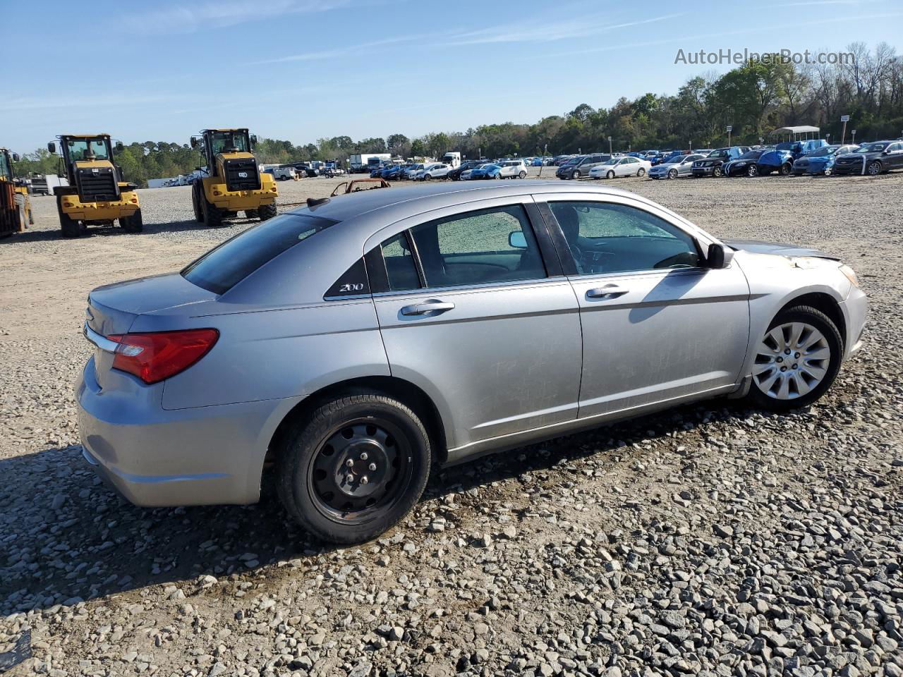 2014 Chrysler 200 Lx Silver vin: 1C3CCBAB0EN211617