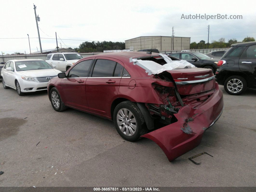 2014 Chrysler 200 Lx Красный vin: 1C3CCBAB0EN213285