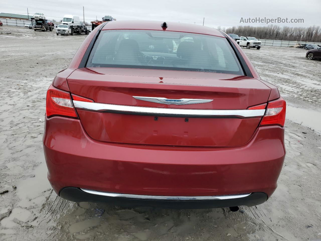 2014 Chrysler 200 Lx Burgundy vin: 1C3CCBAB0EN237067