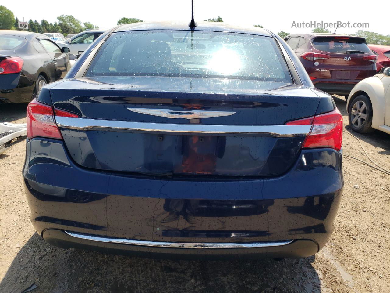 2014 Chrysler 200 Lx Blue vin: 1C3CCBAB1EN122381