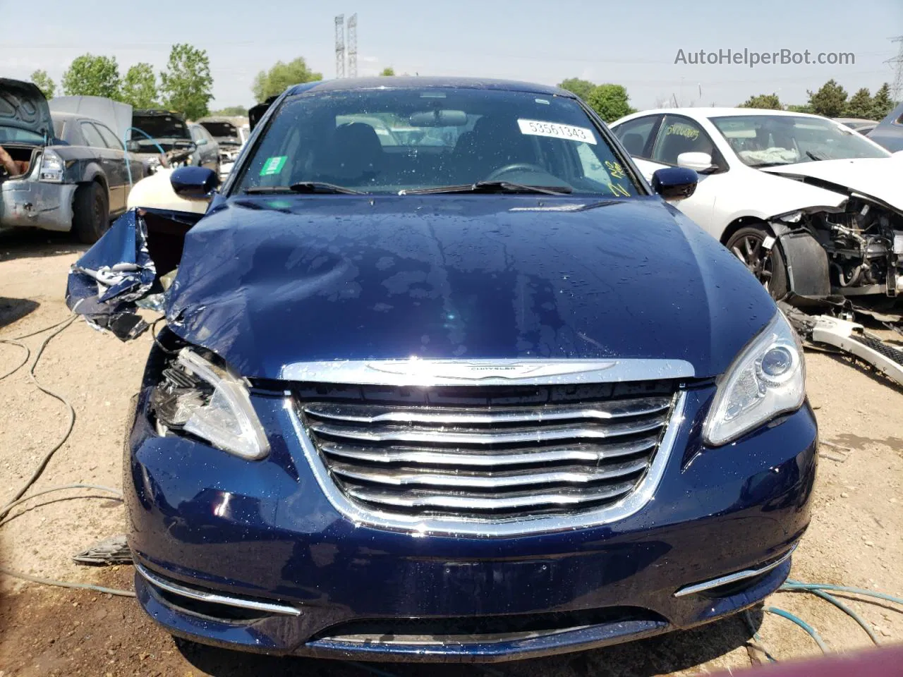 2014 Chrysler 200 Lx Blue vin: 1C3CCBAB1EN122381