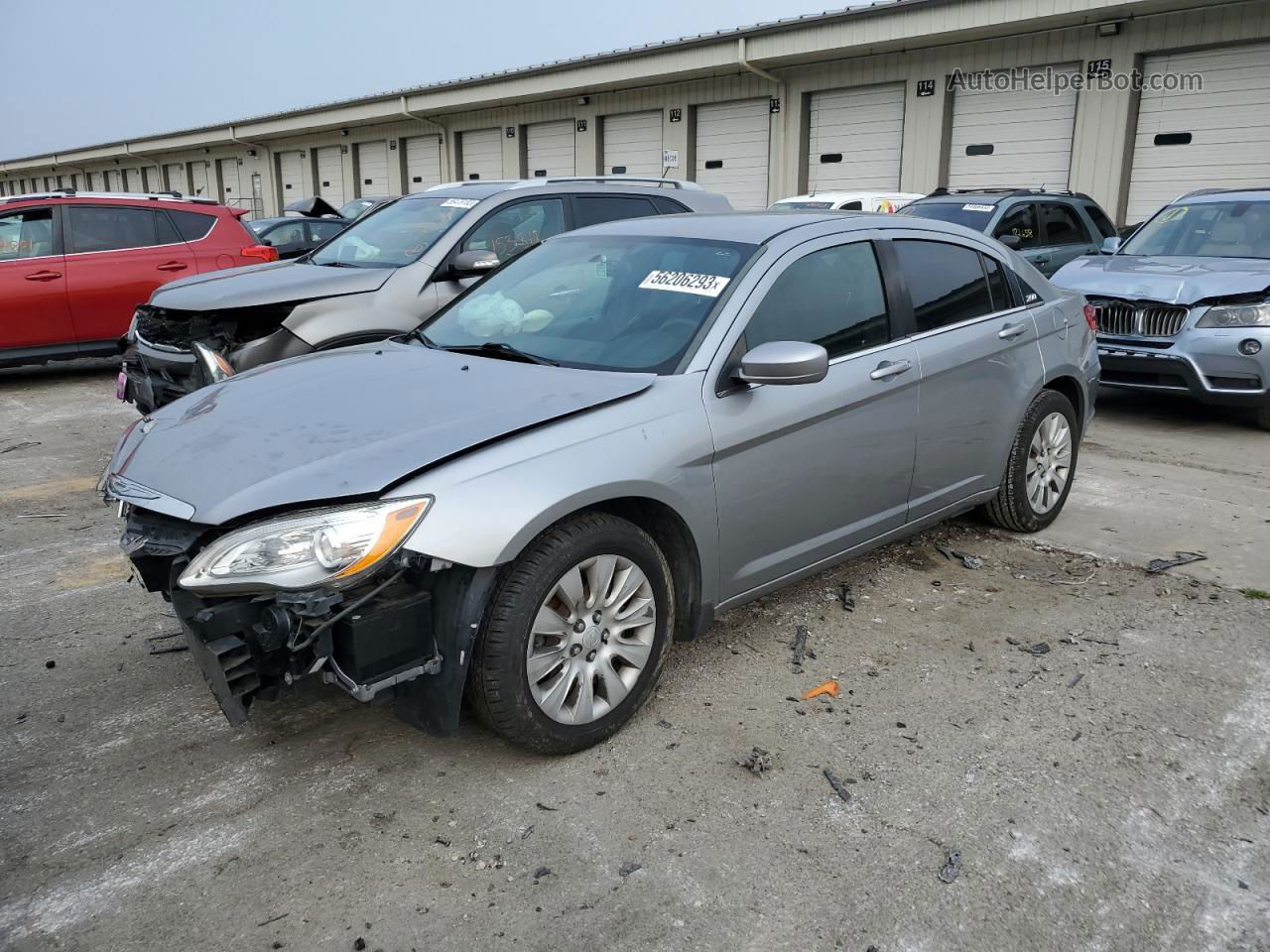 2014 Chrysler 200 Lx Серебряный vin: 1C3CCBAB1EN125295