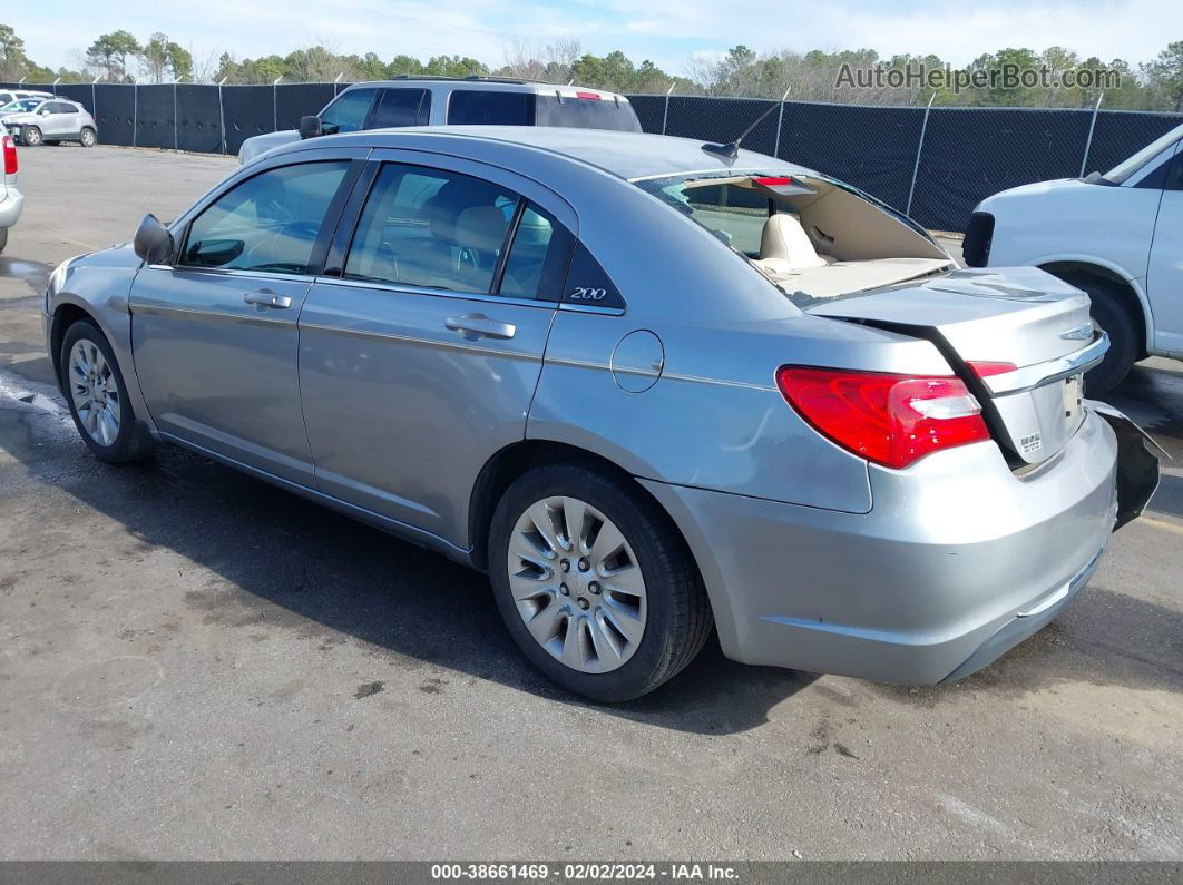 2014 Chrysler 200 Lx Silver vin: 1C3CCBAB1EN140962