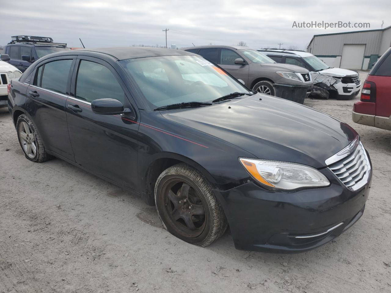 2014 Chrysler 200 Lx Black vin: 1C3CCBAB1EN146552