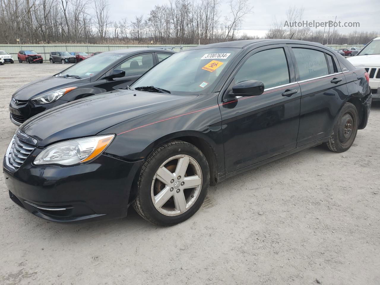 2014 Chrysler 200 Lx Black vin: 1C3CCBAB1EN146552