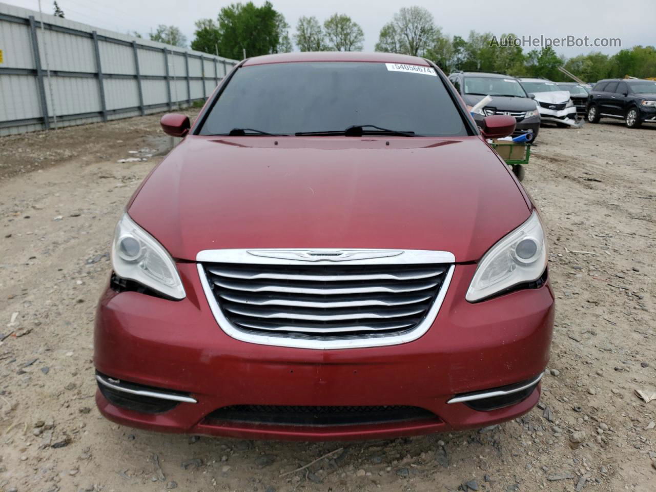 2014 Chrysler 200 Lx Burgundy vin: 1C3CCBAB1EN168275