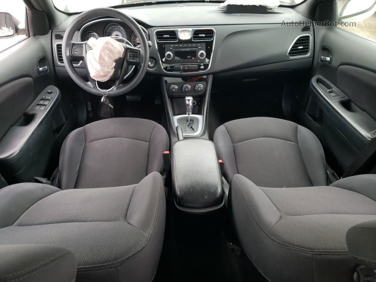 2014 Chrysler 200 Lx White vin: 1C3CCBAB1EN206779