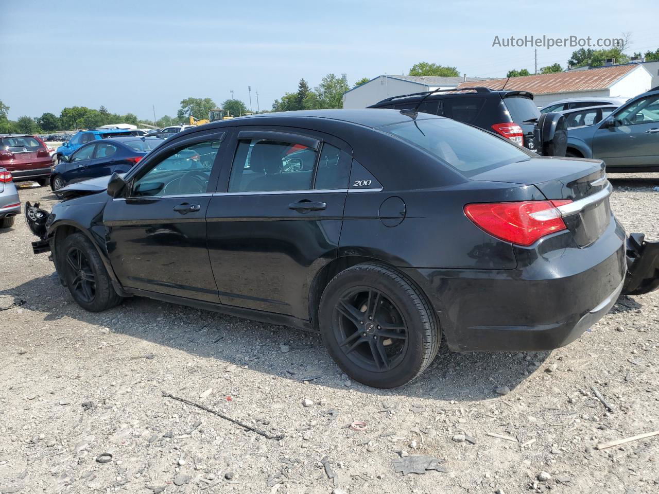 2014 Chrysler 200 Lx Black vin: 1C3CCBAB1EN213375