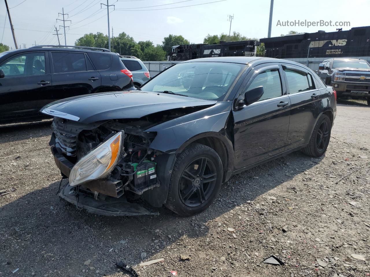 2014 Chrysler 200 Lx Black vin: 1C3CCBAB1EN213375