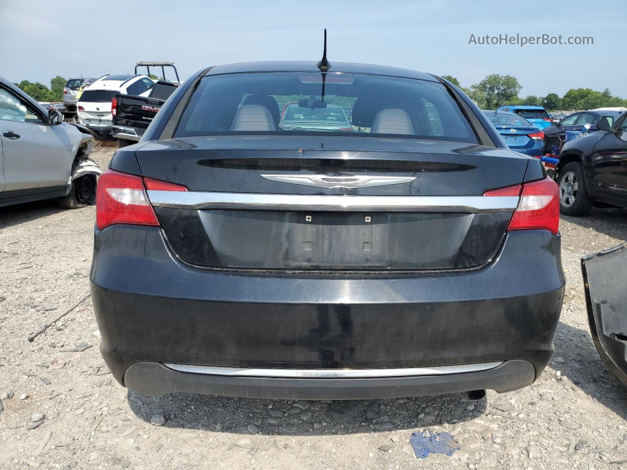 2014 Chrysler 200 Lx Black vin: 1C3CCBAB1EN213375