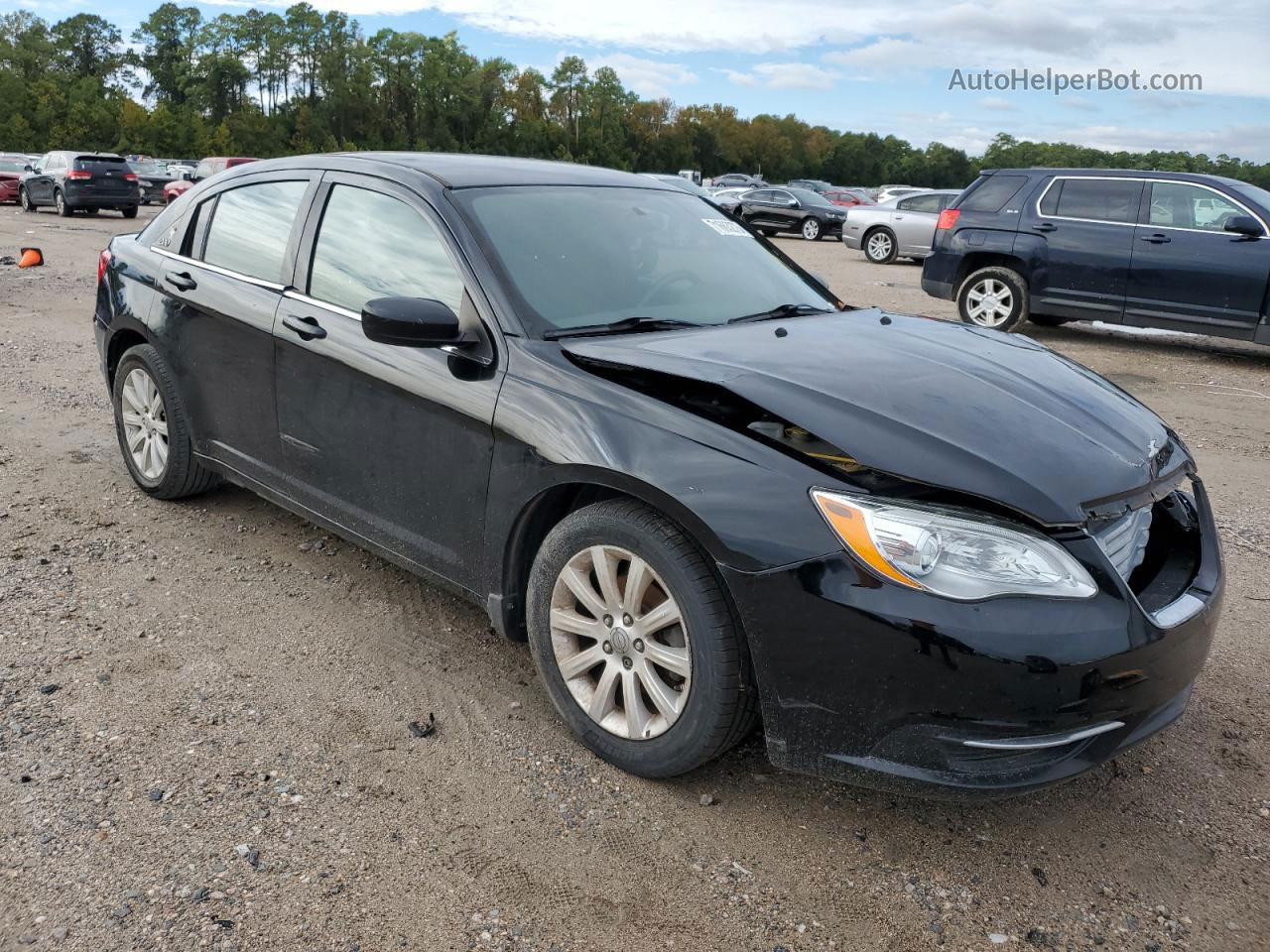 2014 Chrysler 200 Lx Black vin: 1C3CCBAB1EN230709