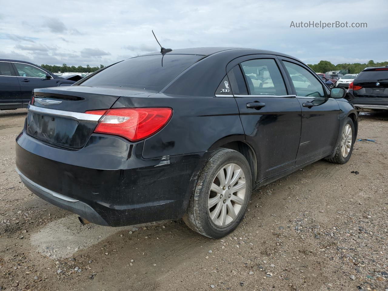 2014 Chrysler 200 Lx Black vin: 1C3CCBAB1EN230709