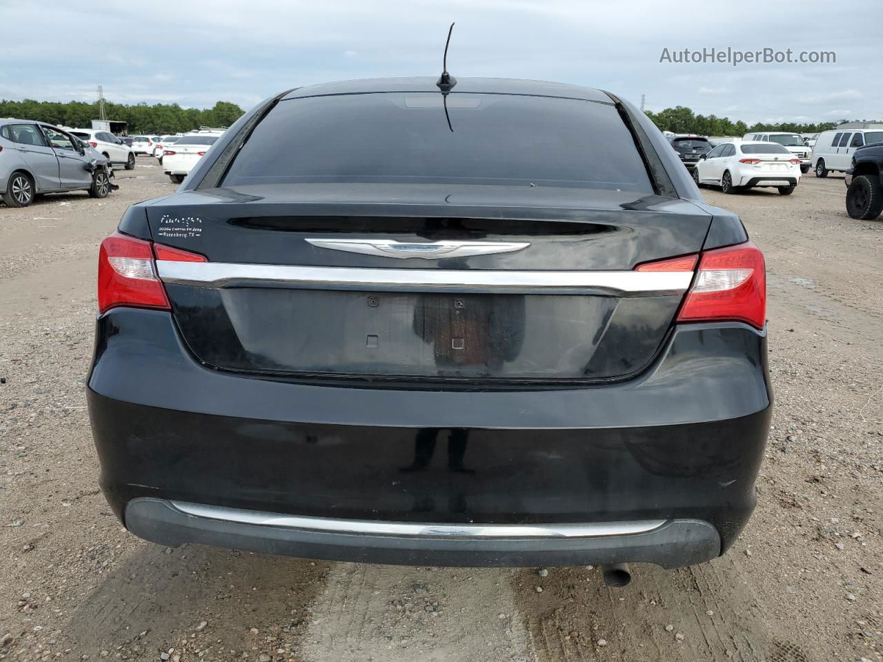 2014 Chrysler 200 Lx Black vin: 1C3CCBAB1EN230709