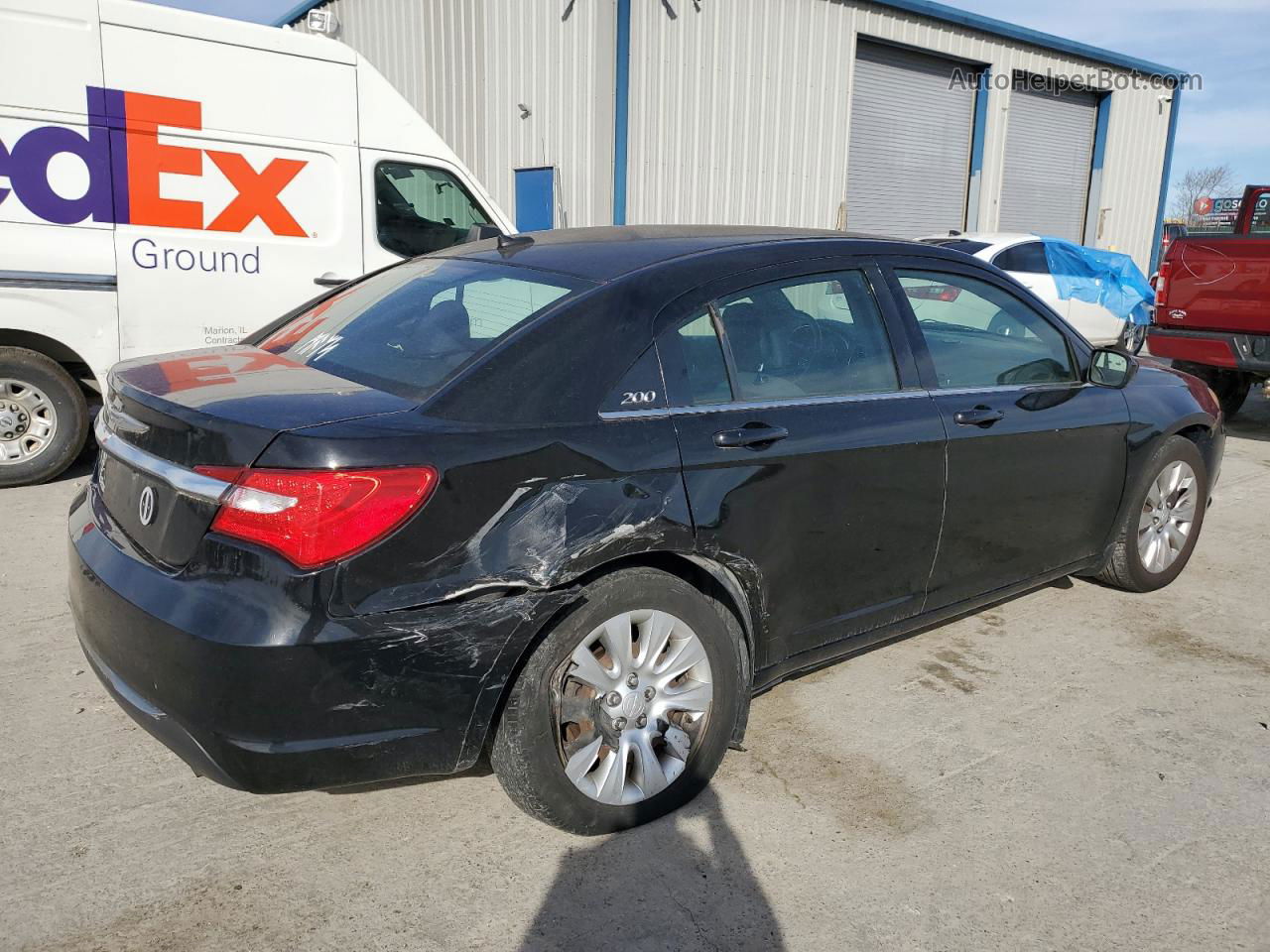 2014 Chrysler 200 Lx Black vin: 1C3CCBAB1EN231102