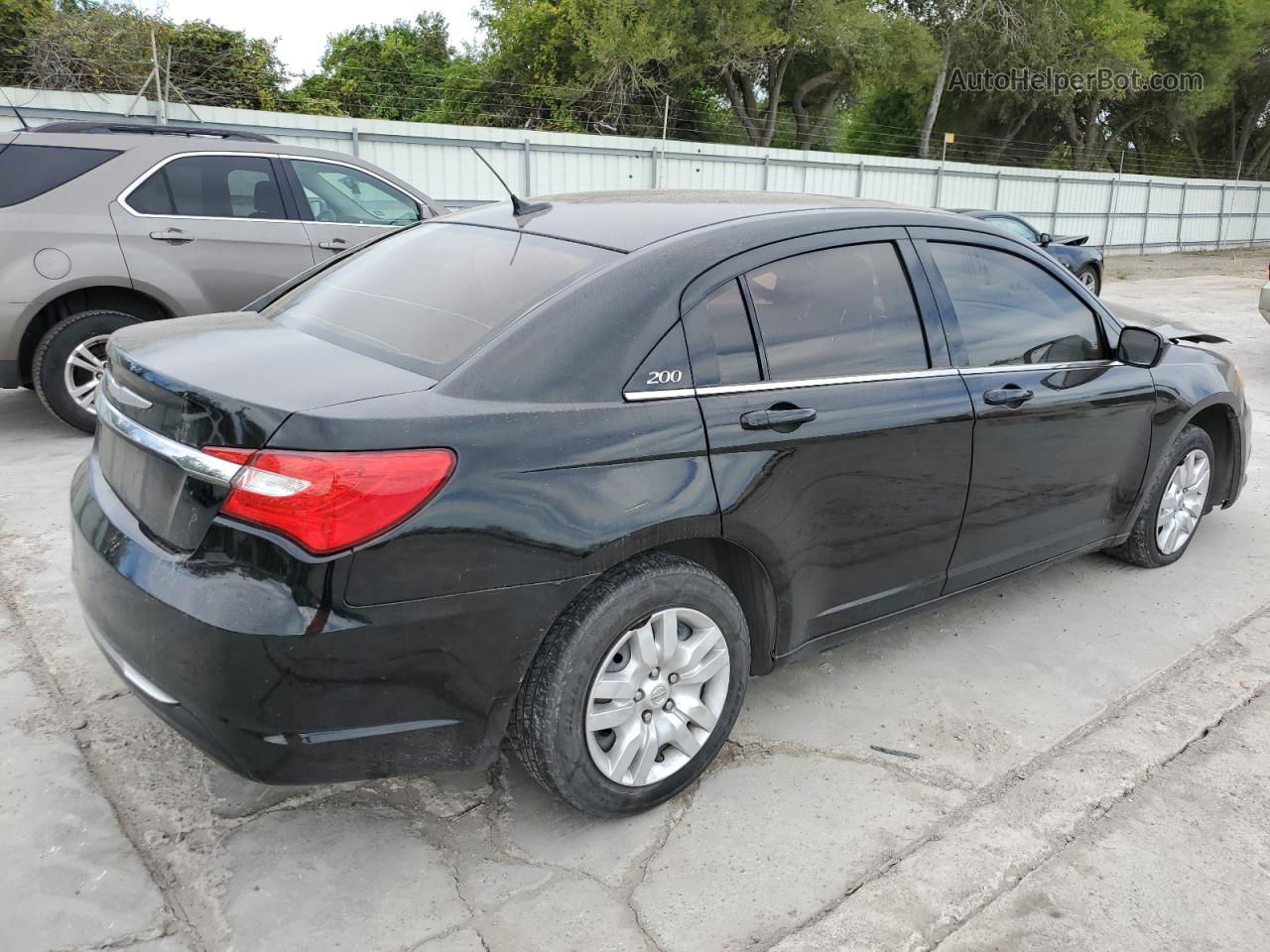 2014 Chrysler 200 Lx Black vin: 1C3CCBAB2EN122857