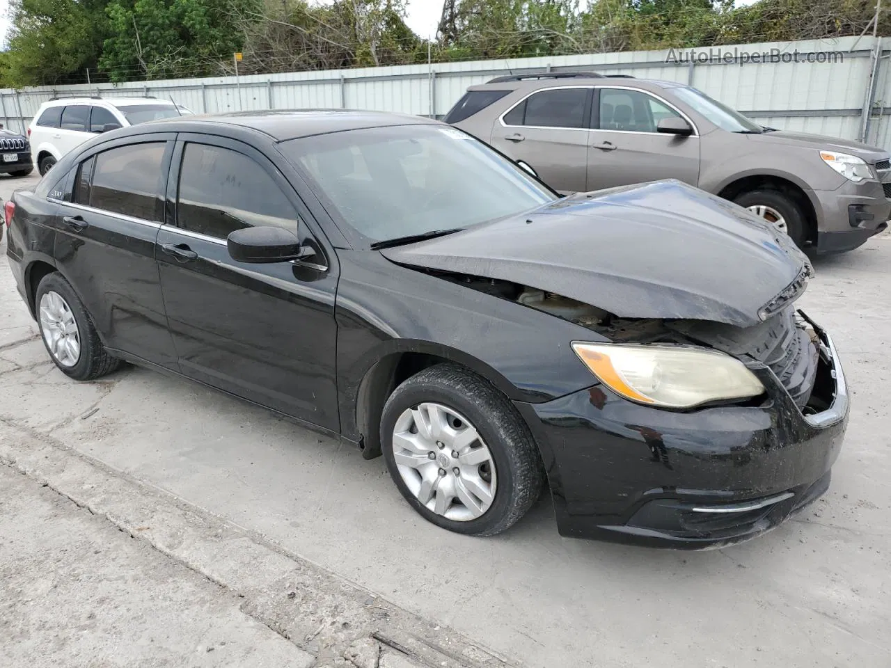 2014 Chrysler 200 Lx Black vin: 1C3CCBAB2EN122857