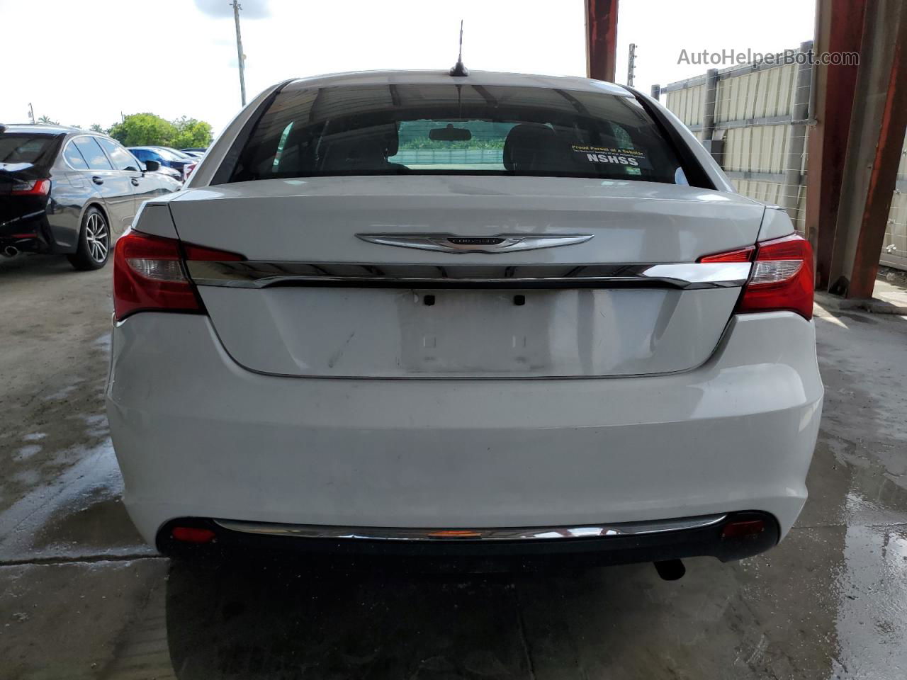 2014 Chrysler 200 Lx White vin: 1C3CCBAB2EN123359