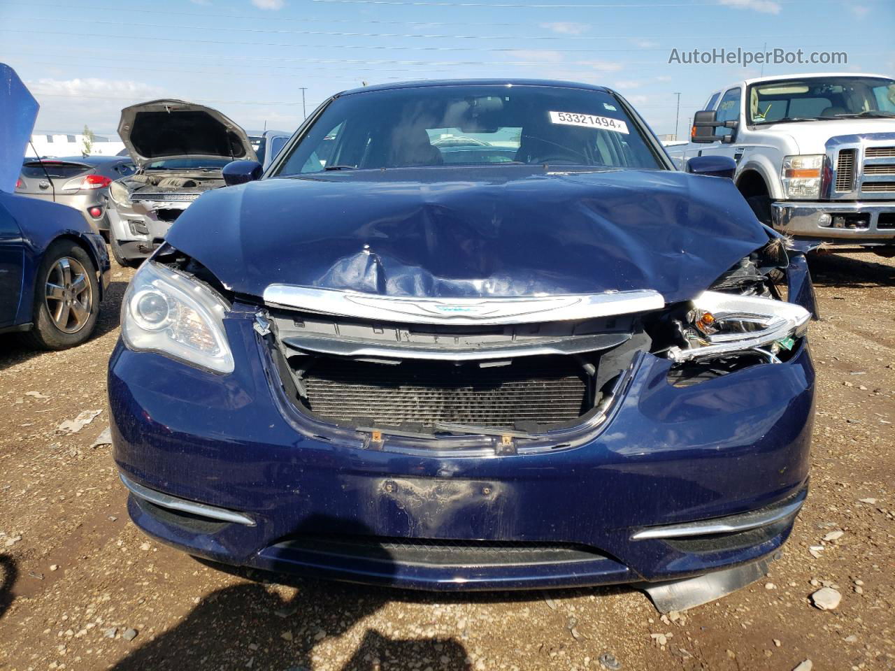 2014 Chrysler 200 Lx Blue vin: 1C3CCBAB2EN146463