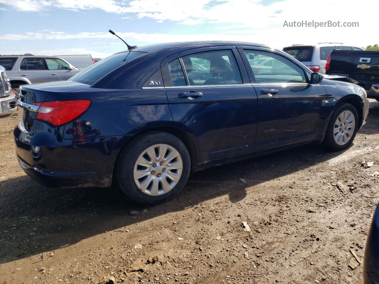 2014 Chrysler 200 Lx Blue vin: 1C3CCBAB2EN146463